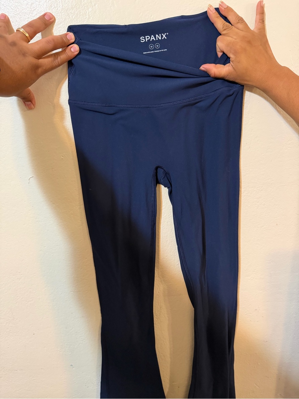 SPANX Kids Navy High-Waist Performance Leggings